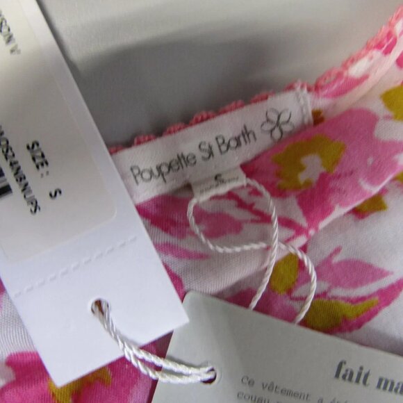 NEW POUPETTE ST BARTH Women's Size S Alyson Mini Dress Pink - Picture 4 of 6